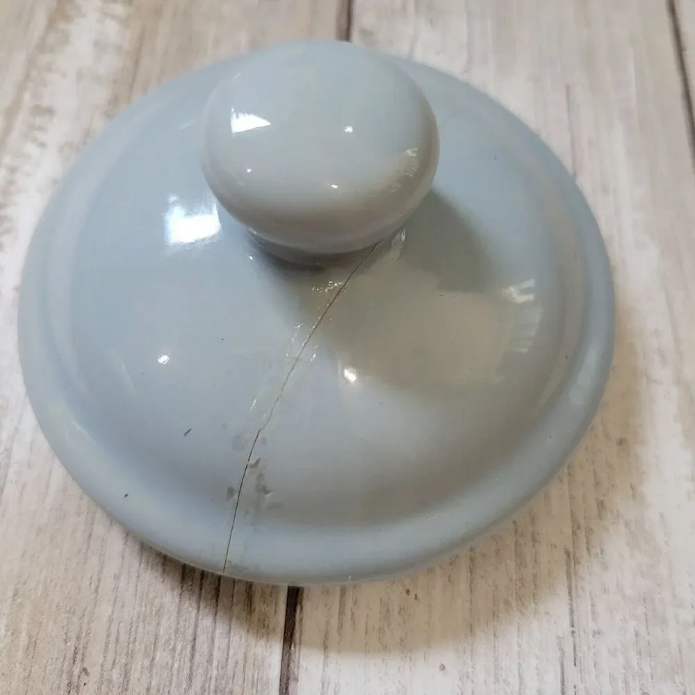 Pastel French Onion Soup Small Crock With Lid Pot  Baby Blue Set Of 4